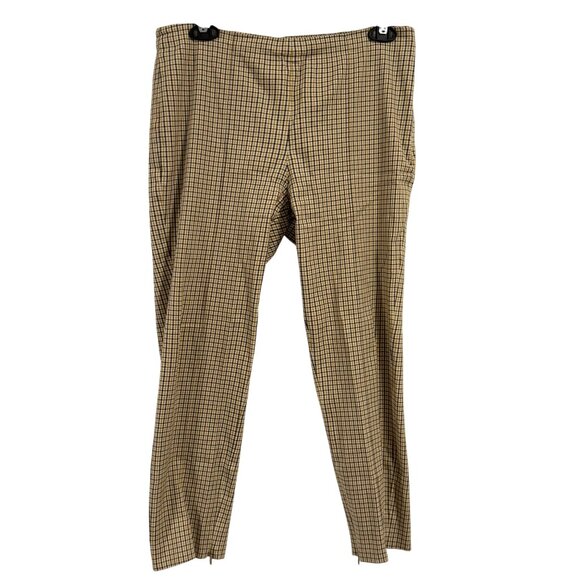 Theory Alletah Ansley Check Plaid Pants Size 6 - Picture 1 of 11